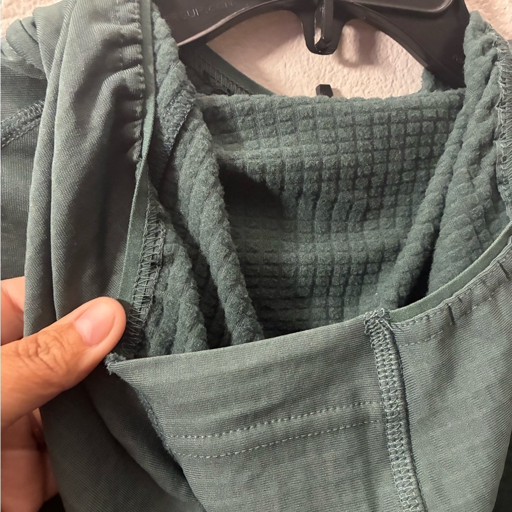 🆕Carhartt Women's Forest Green Force Relax Fit Half Zip Hooded T-Shirt S🆕 - Picture 10 of 15